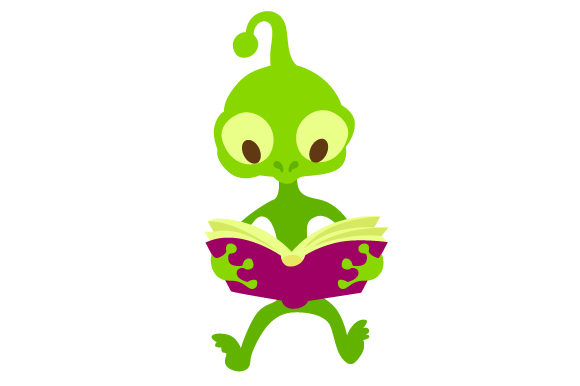 Alien Reading a Book: Embroidery Design Review
