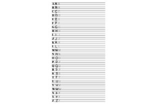 Handwriting Practice Sheet Uppercase: A Stitch Test
