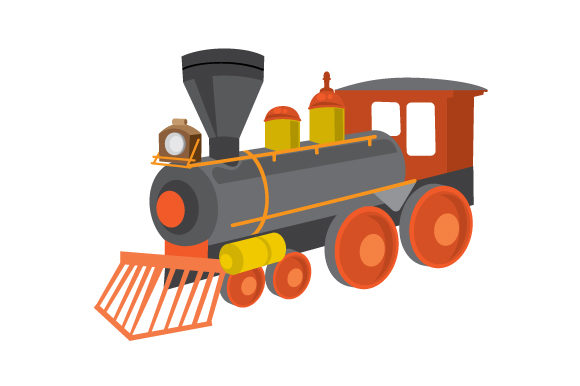 Old School Train: A Timeless Design for Embroidery Enthusiasts